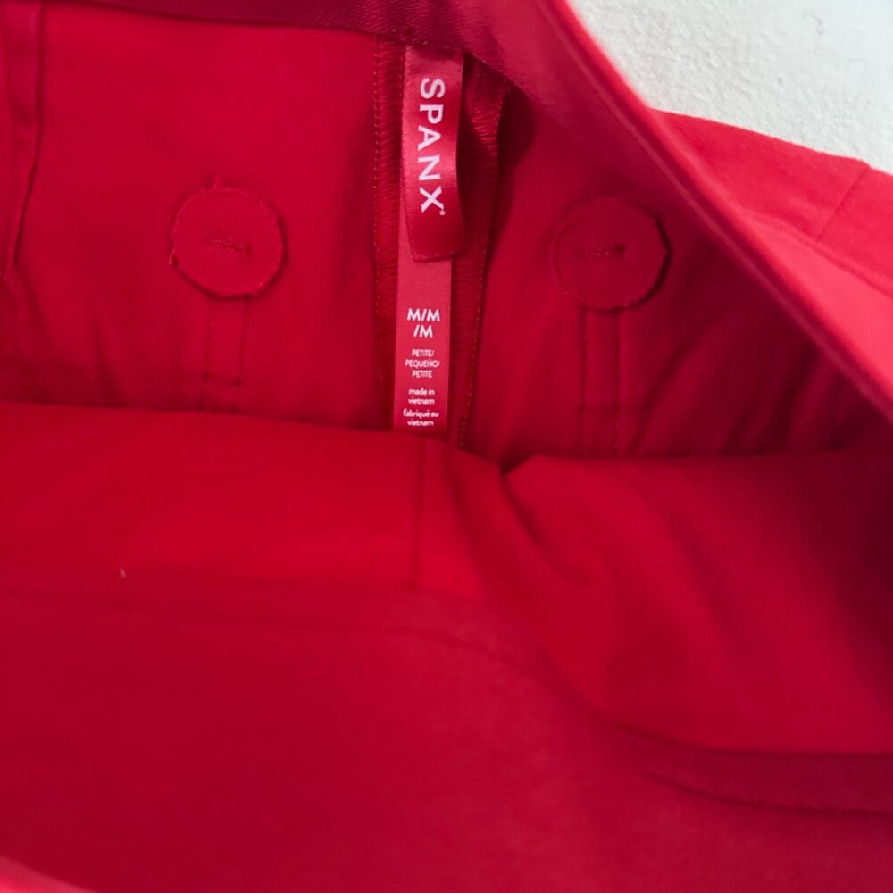 Spanx On-The-Go Cropped Wide-Leg Pants – True Red – Petite – Size M - Picture 5 of 10